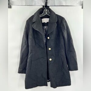 Jessica Simpson black wool blend coat size M